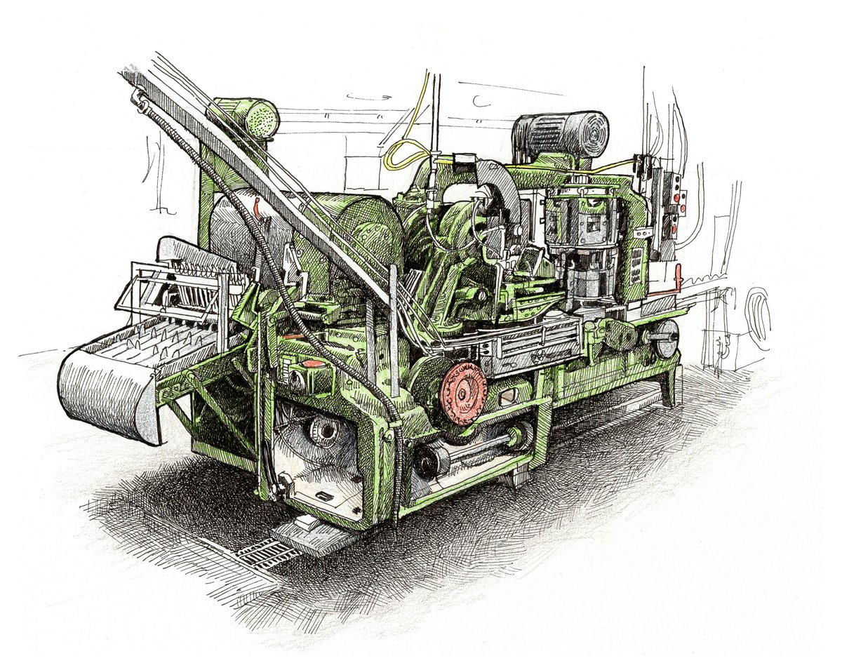 Salmon Processing Machinery No 3 7" X 9"