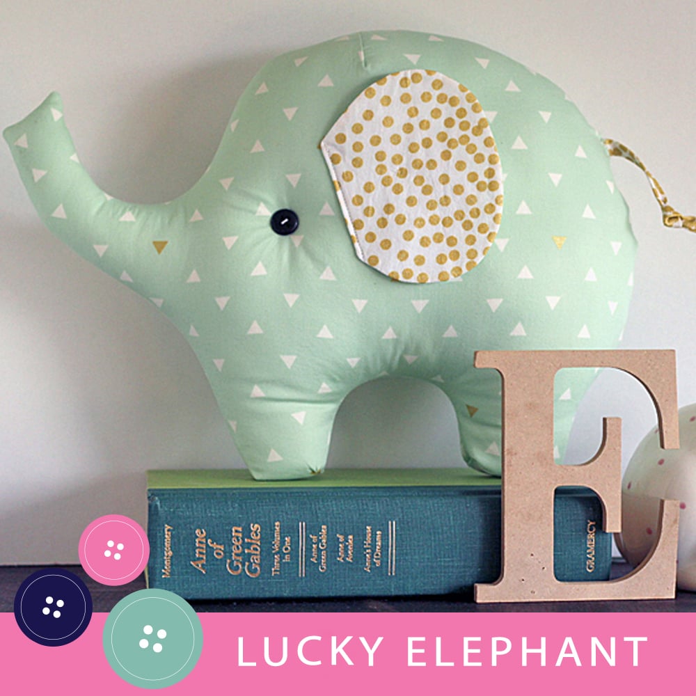 Image of Lucky the Elephant PDF Sewing Pattern