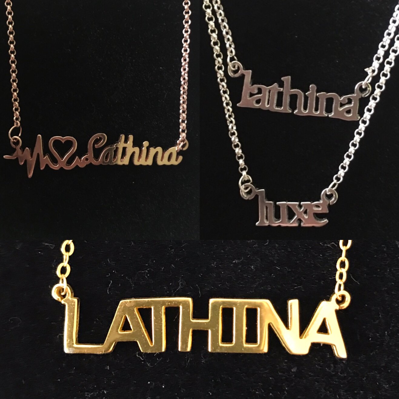 Image of Customized Nameplate Pendants