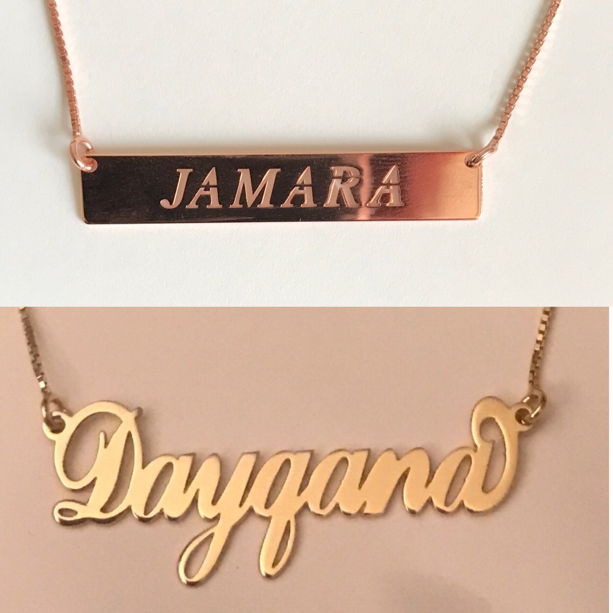 Image of Customized Nameplate Pendants