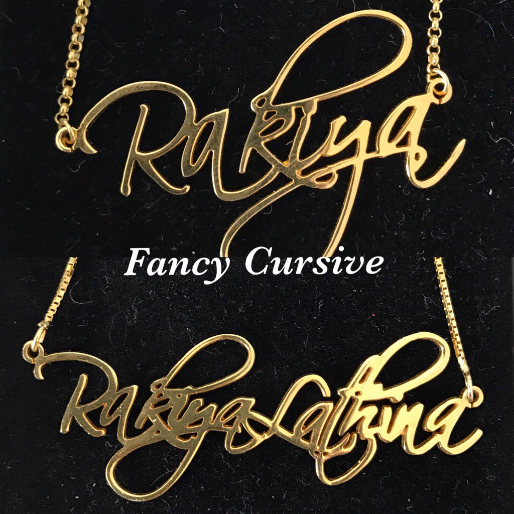 Image of Customized Nameplate Pendants