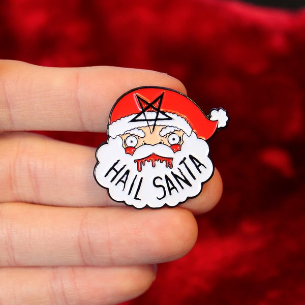 Image of Hail Santa Enamel Pins