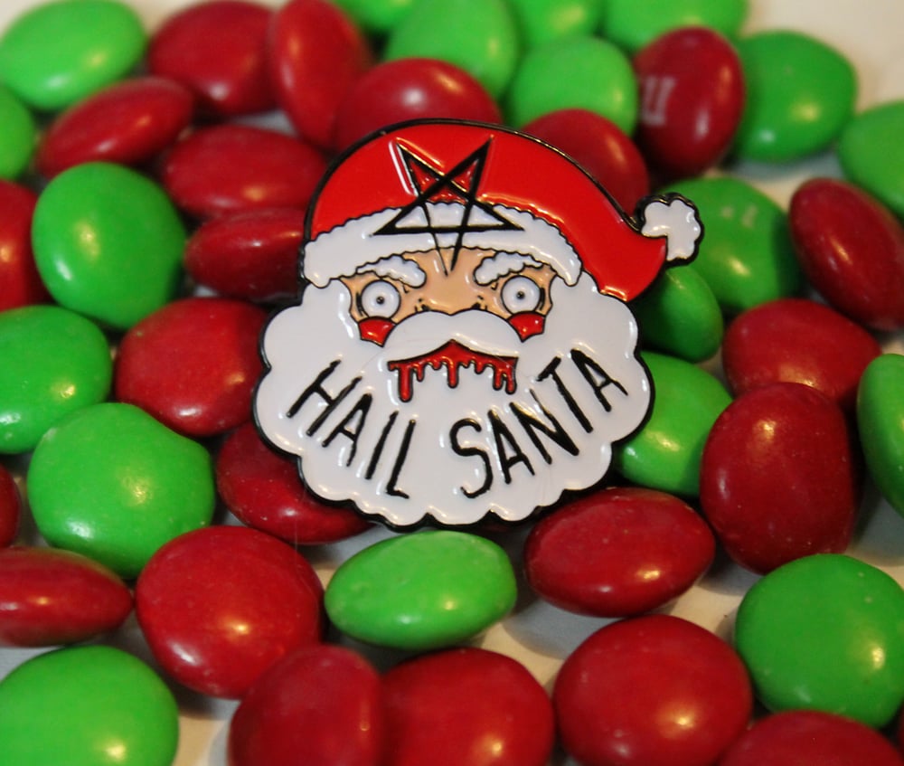 Hail Santa Enamel Pins