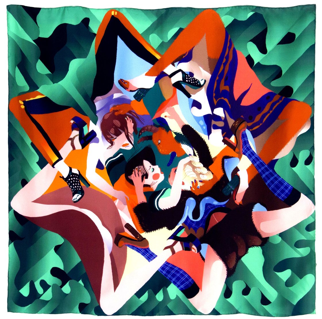 Image of SILK SCARF by Teorema