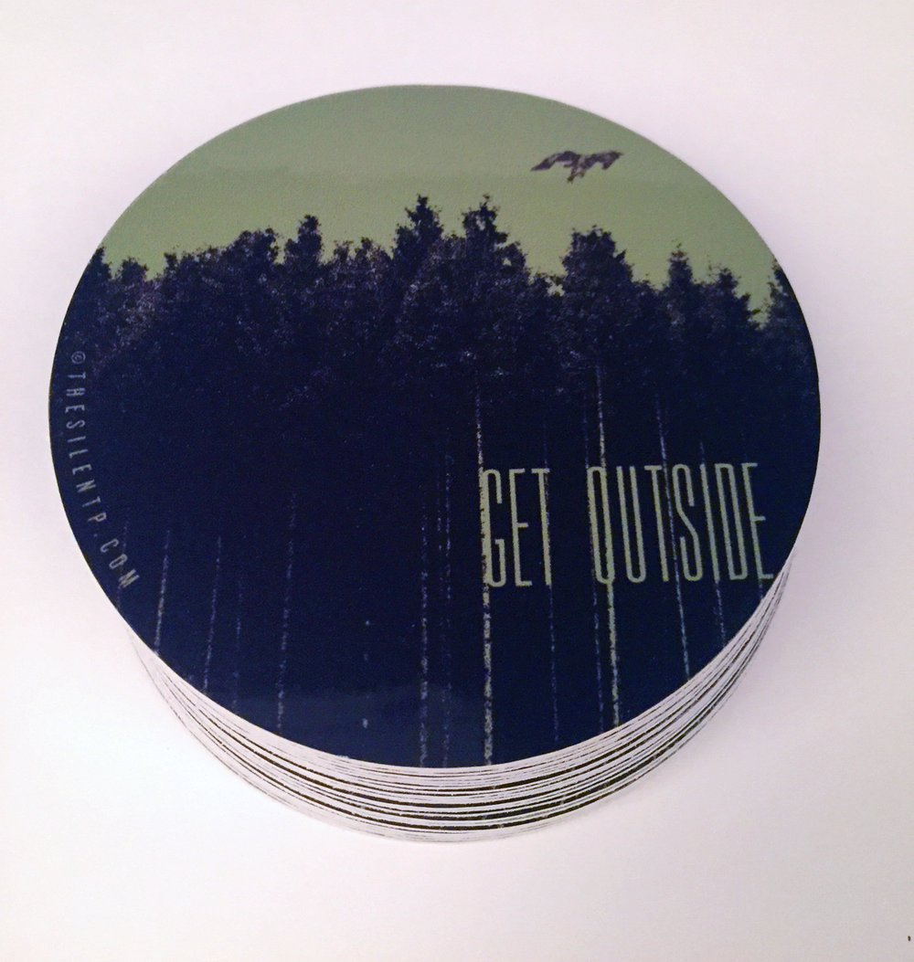 "Get Outside" vinyl sticker