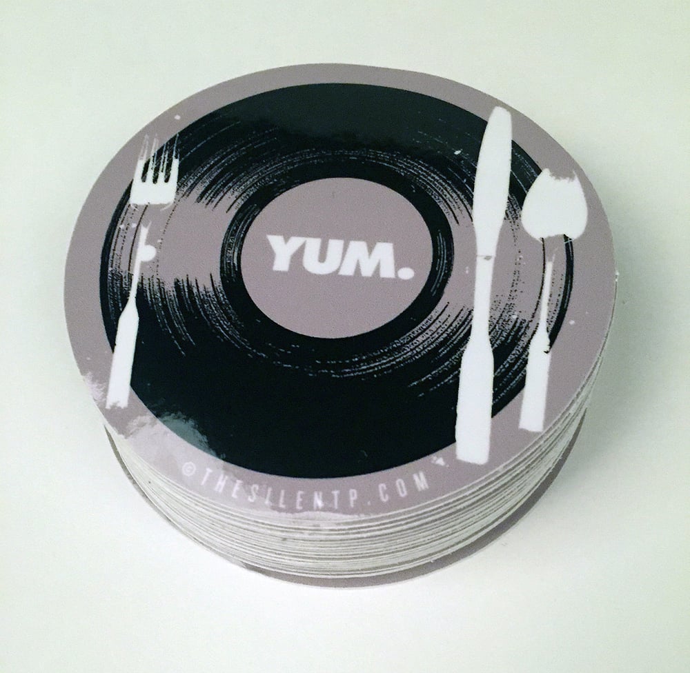 "YUM" vinyl sticker