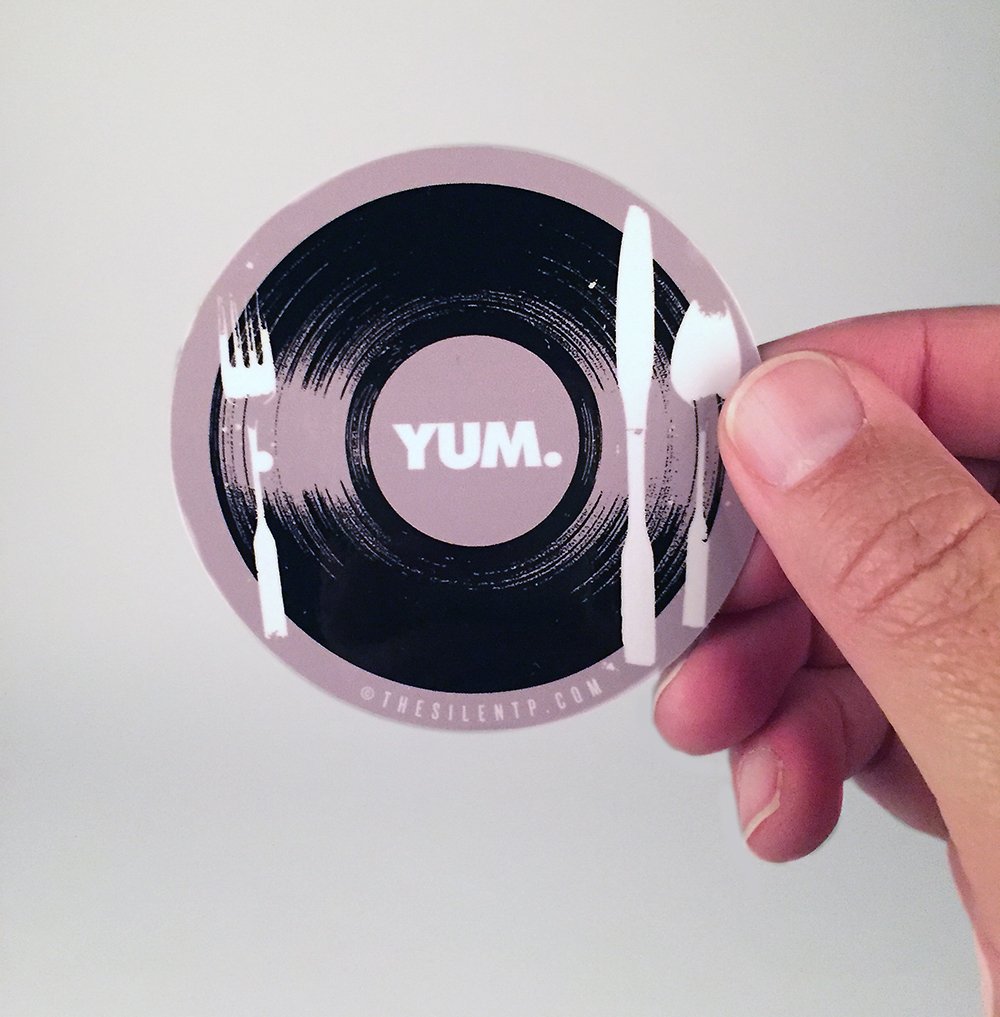 "YUM" vinyl sticker