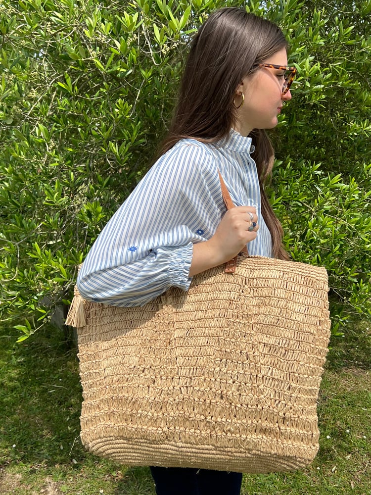 Image of Grand Sac en Raphia TISIA