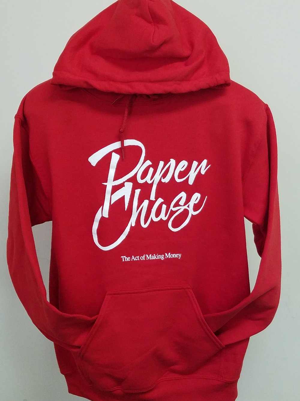 Image of "The act of making money" Hoodie (red)