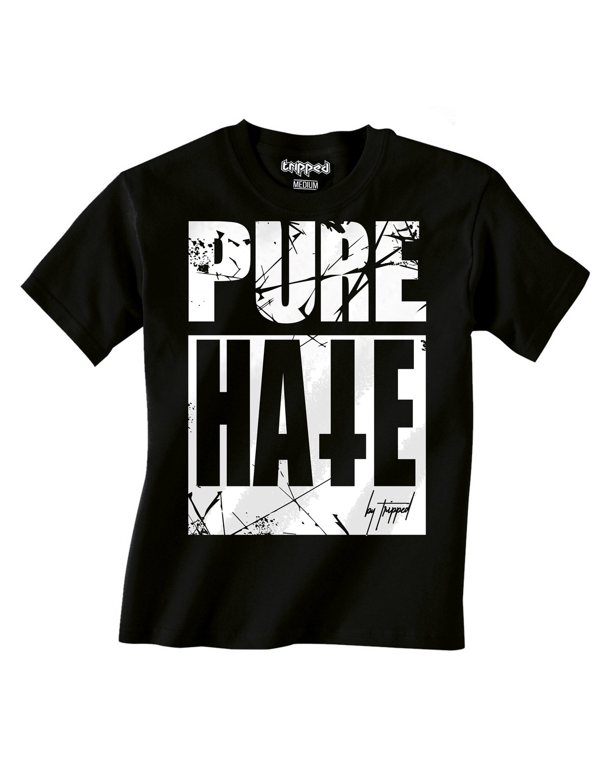 Image of Pure Hate shirt by Tripped - Black