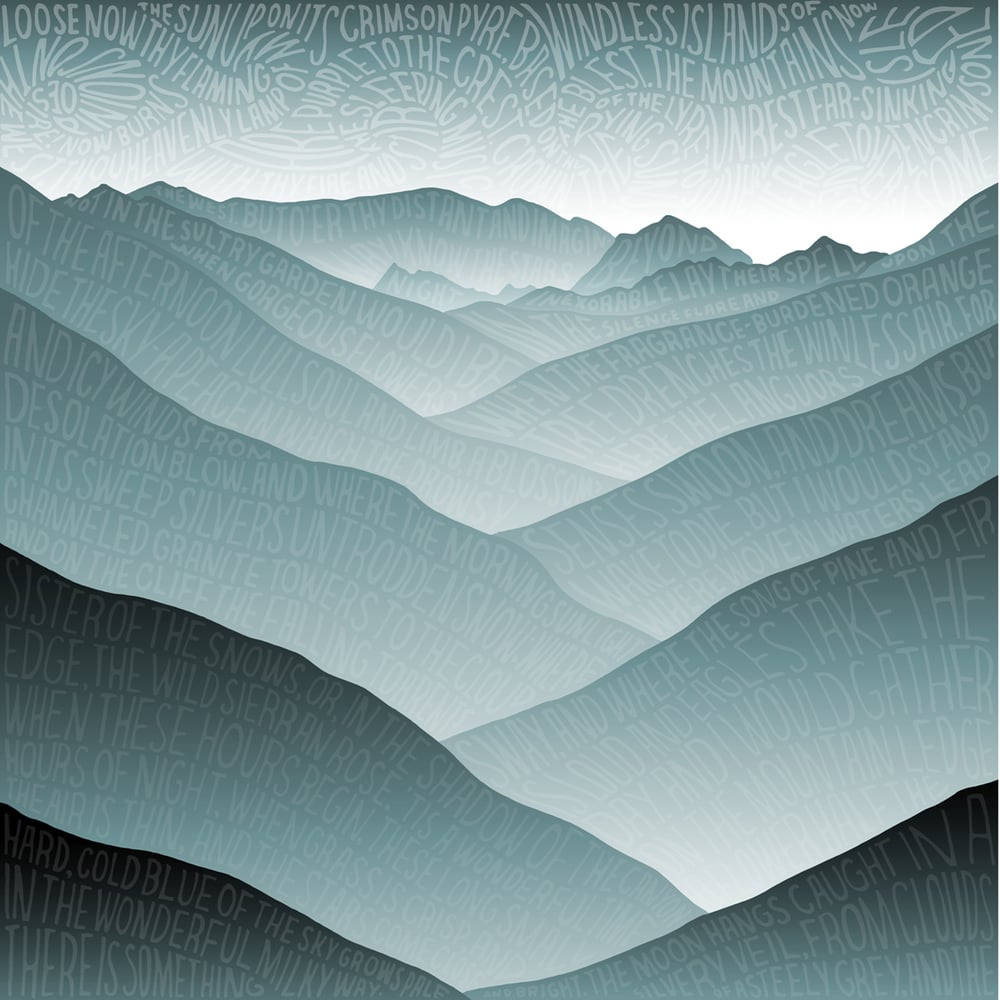 Image of Mountains Greeting Card