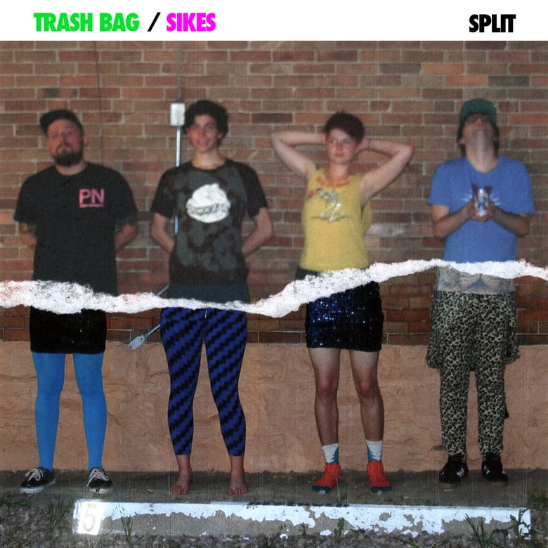 Image of TRASH BAG / SIKES "Split" EP CASSETTE/CD