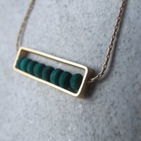 Image 4 of Green Abacus Necklace