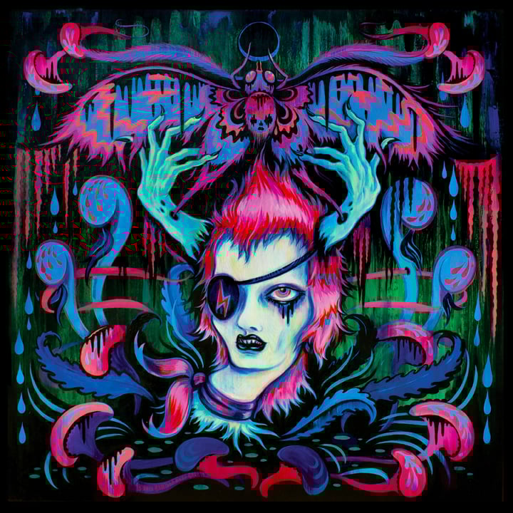Image of "Fade Into The Dark Stars" SILK Scarf