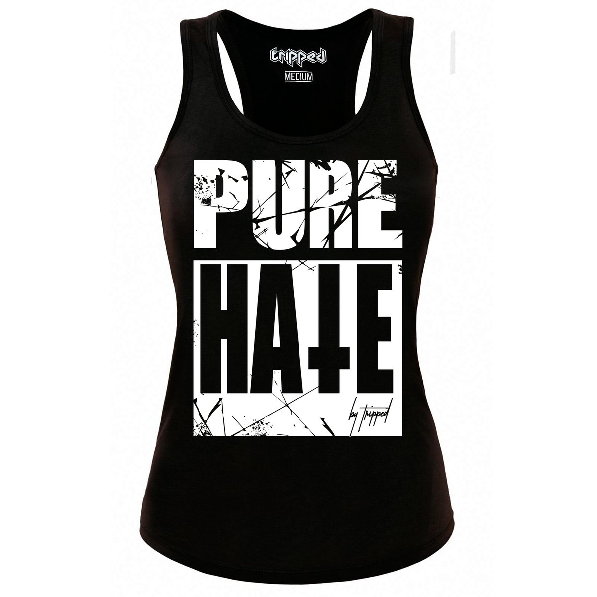 Image of Pure Hate Tank Top shirt by Tripped - Black - Girly