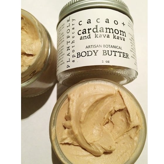 Image of cacao + cardamom and kava kava body butter