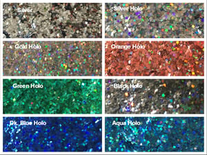 Image of Metallic Square Glitter 1mm