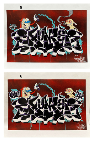 Image of Ren & Stimpy Embellished Prints 11 x 17