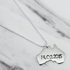 Personalised Australia Sterling Silver Necklace