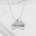 Personalised Australia Sterling Silver Necklace