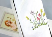 Image of Embroidered Garden Lady's Handkerchief