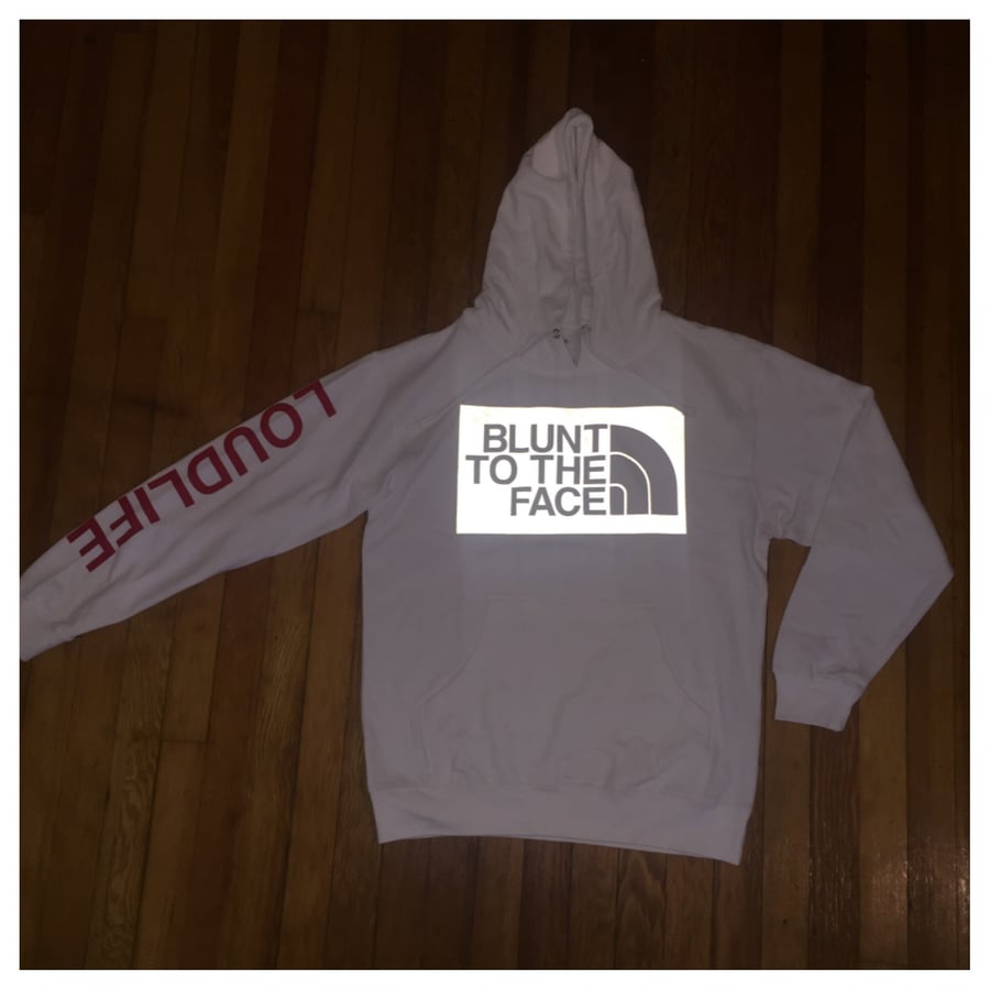 Image of 3M "Blunt to the Face" Hoodie (white) Limited Edition