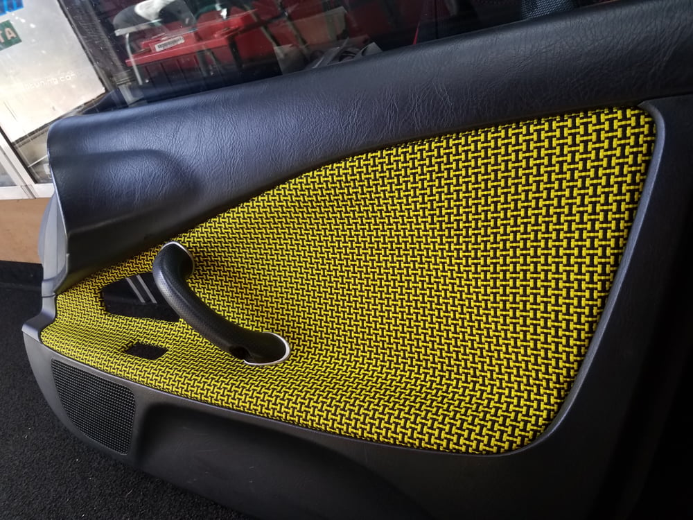  Yellow Recaro tomcat wrapped s2k door inserts ap1/ap2