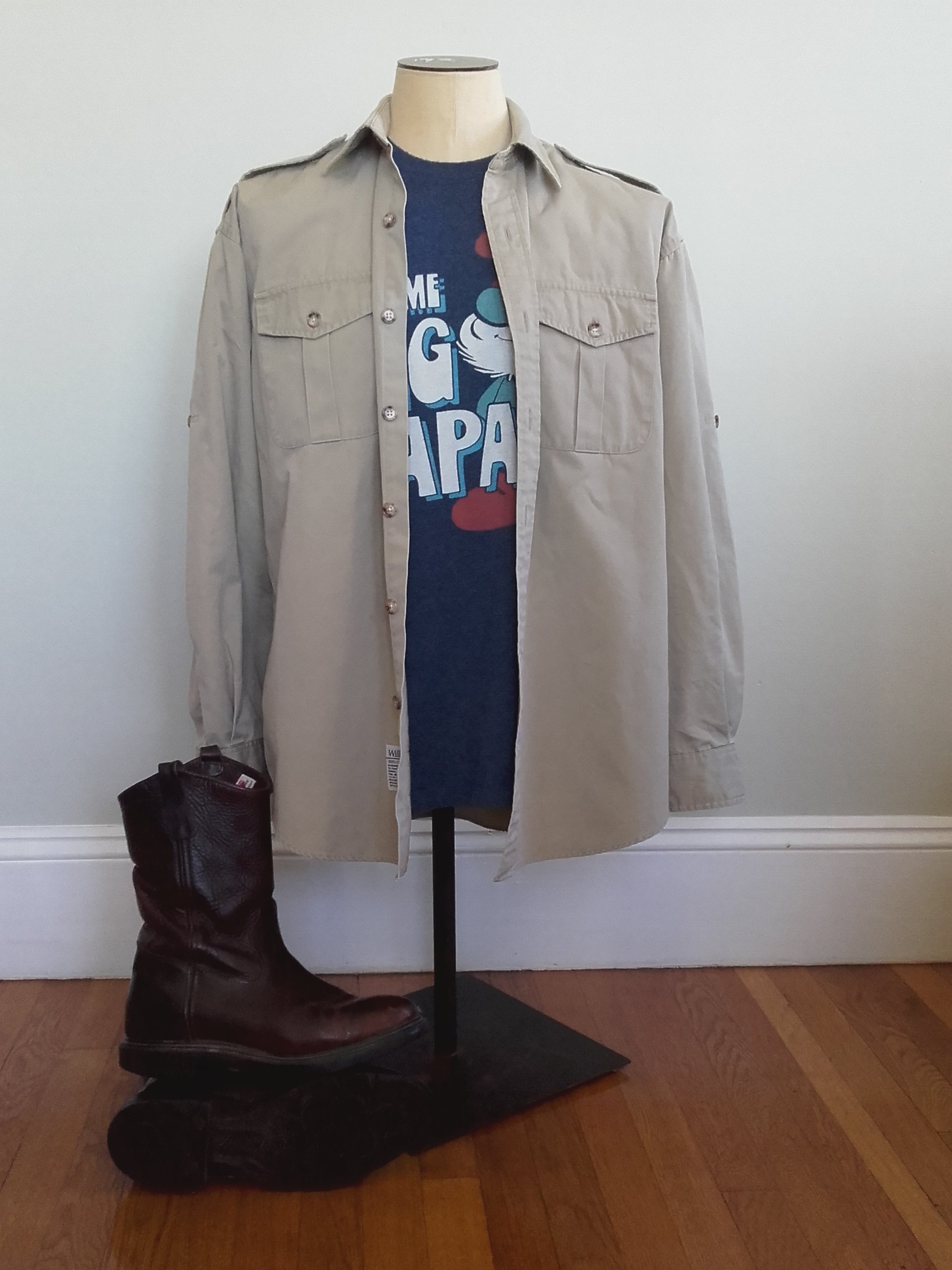 poplin safari shirt