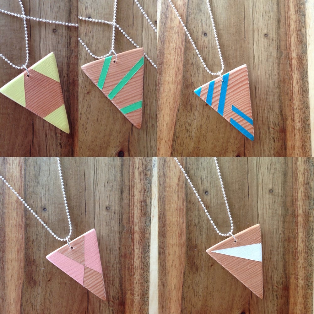 Image of Lila Tri Necklace Silver Ball Chain