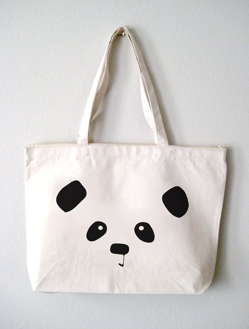 Image of "Panda Face" Tote Bag