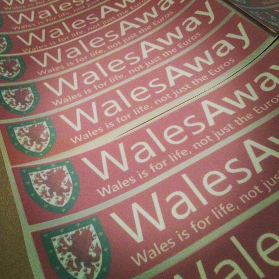 Image of WALES IS FOR LIFE Car Window Stickers