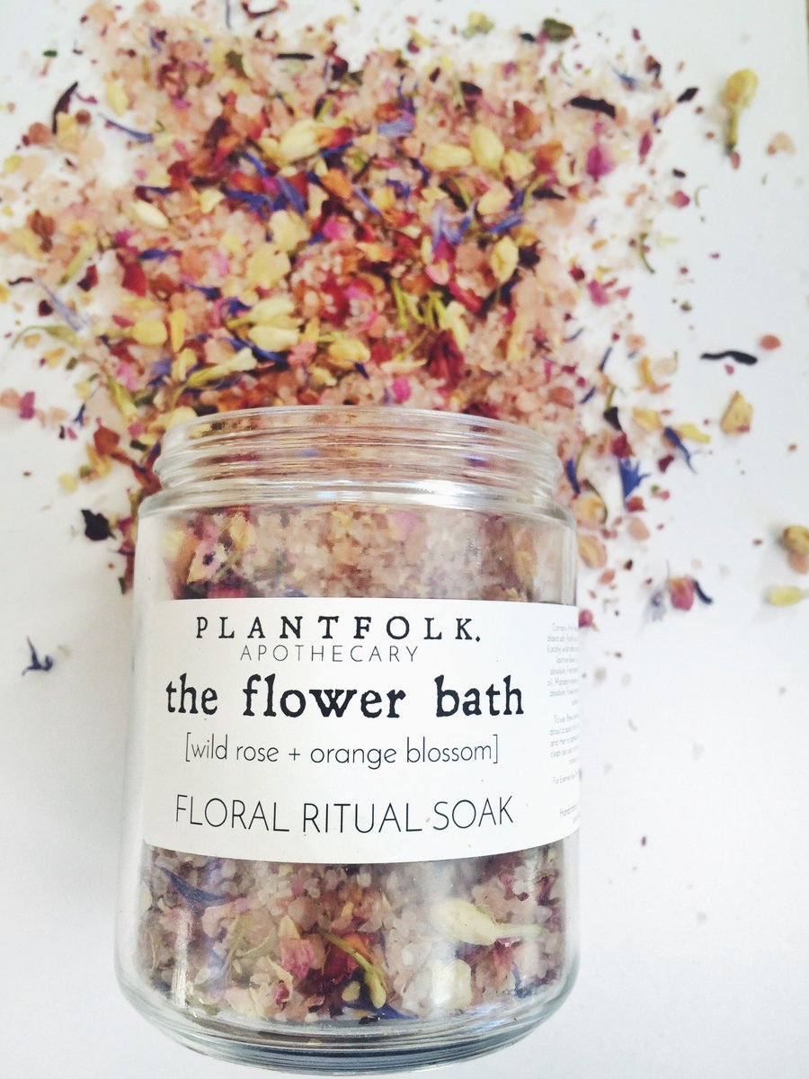 the flower bath {wild rose + orange blossom} floral ritual soak / Plantfolk Apothecary