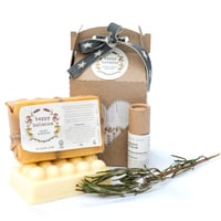 Image 4 of Organic Massage Bar and Lip Balm Gift Set
