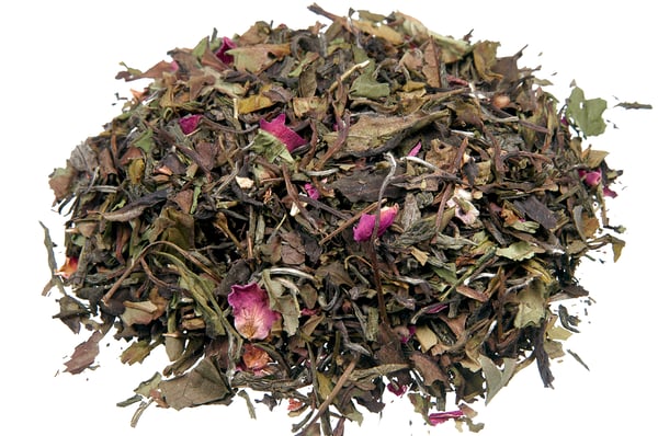 Image of Weißer Tee Pai Mu Tan Rosenblüten 