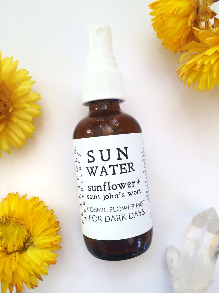 Image of Sun Water {sunflower + saint john's wort} mist for dark days