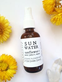 Sun Water {sunflower + saint john's wort} mist for dark days