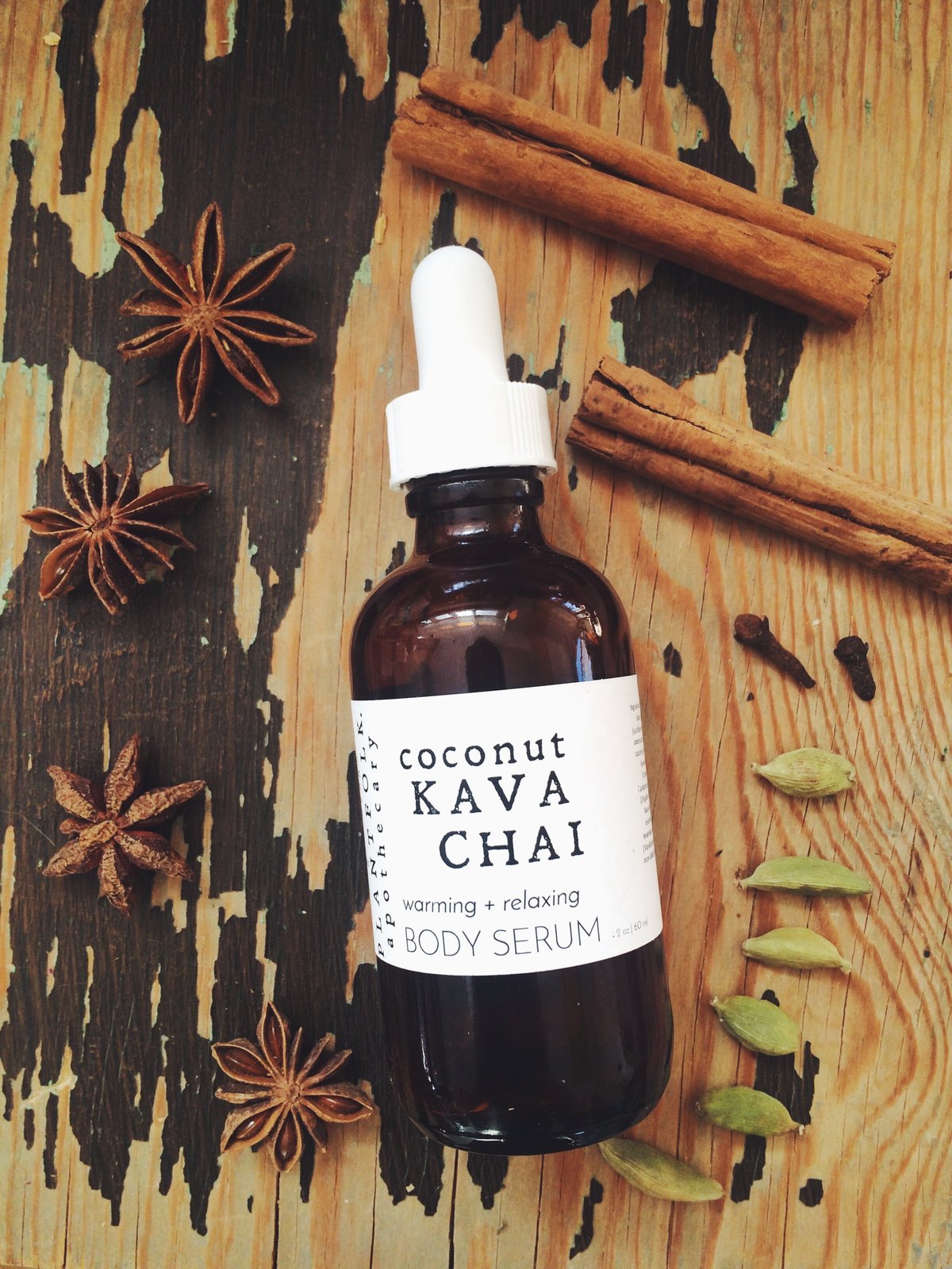coconut kava chai body serum / Plantfolk Apothecary