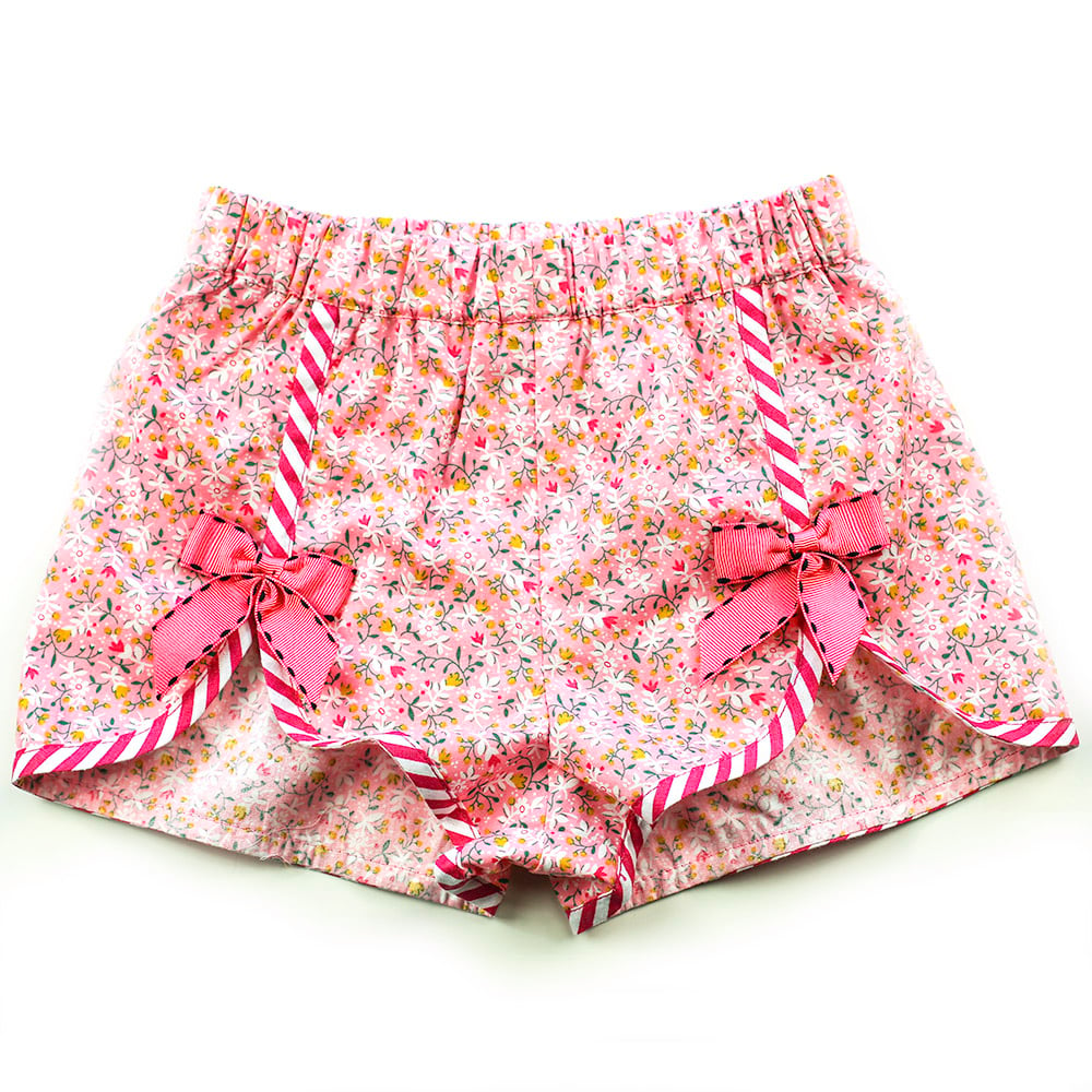 Image of Polly Vintage Bow Shorts - Musk