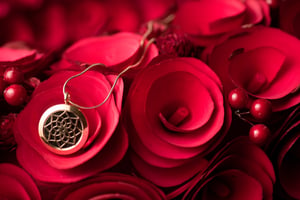 Image of Lotus Essential Oil Diffuser Necklace