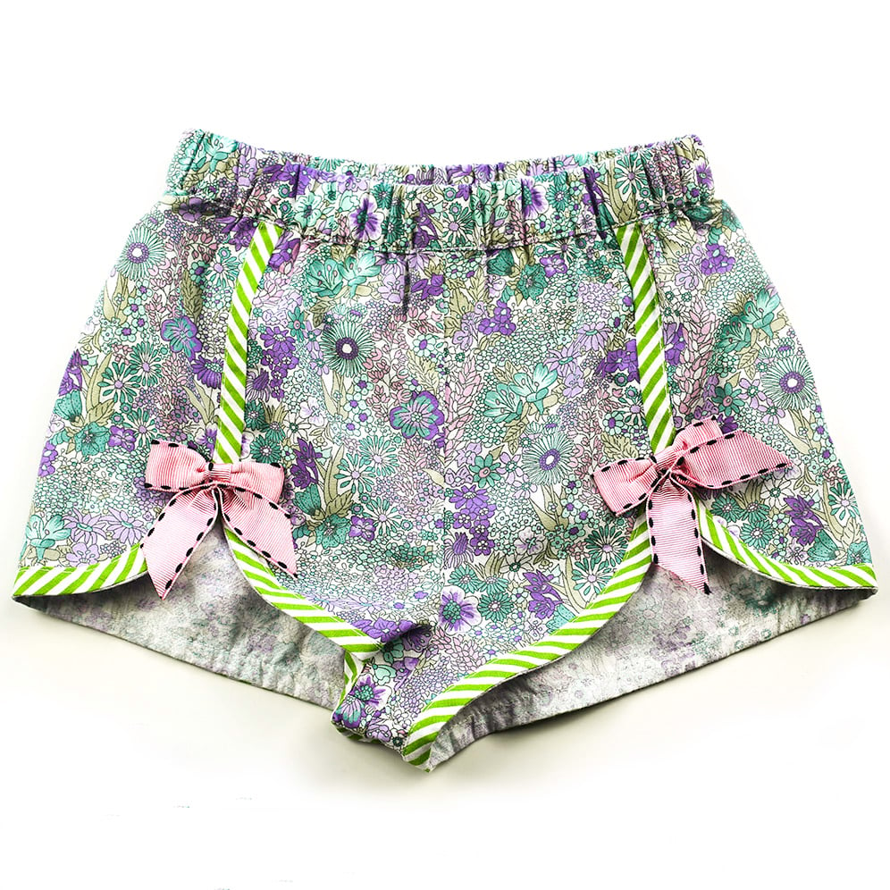 Image of Polly Vintage Bow Shorts - Mint