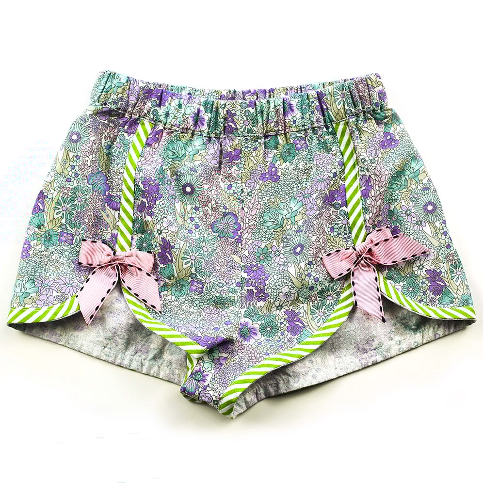 Image of Polly Vintage Bow Shorts - Mint