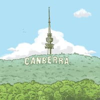 Image 2 of Canberra Hollywood Sign Limited Edition Digital Print