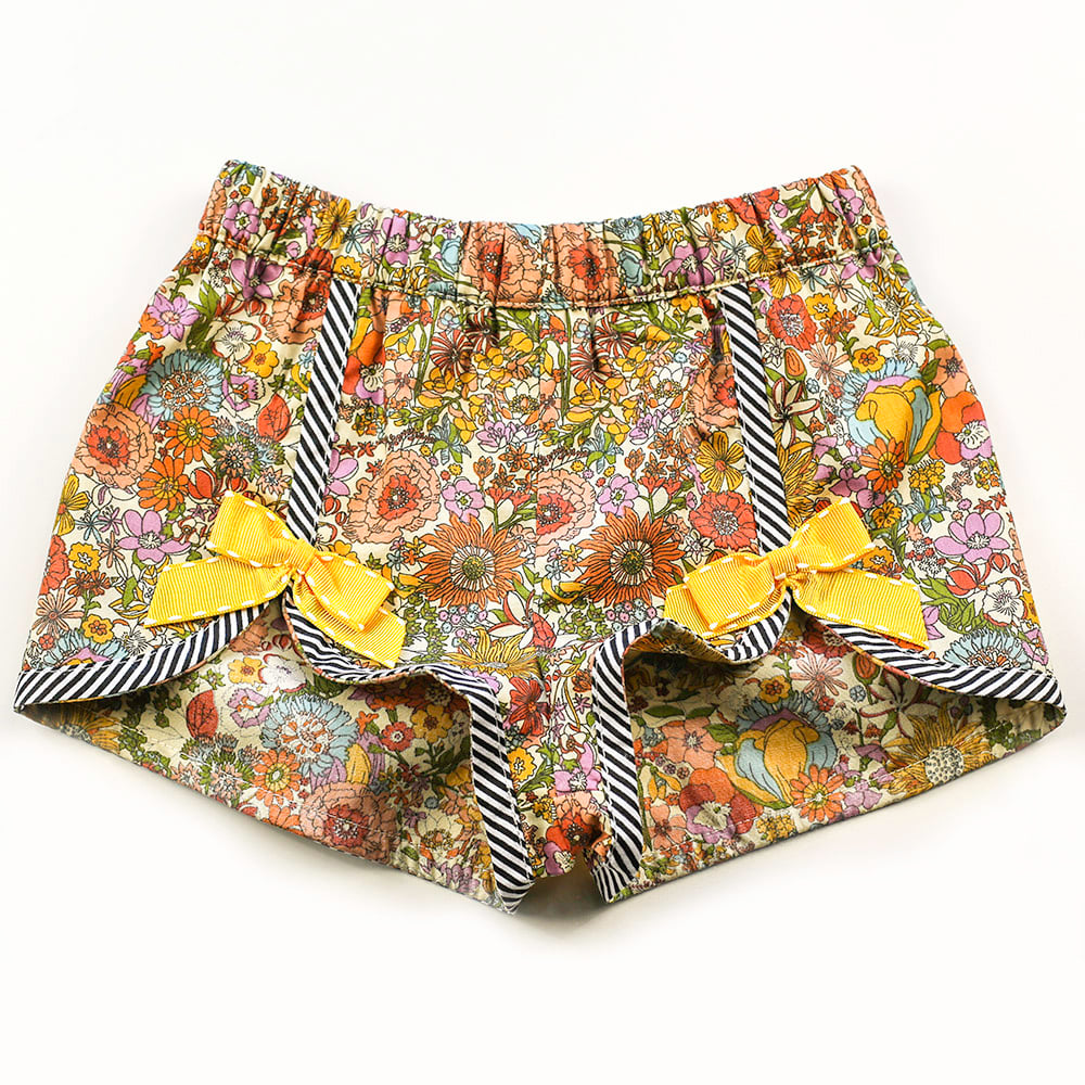 Image of Polly Vintage Bow Shorts - Autumn