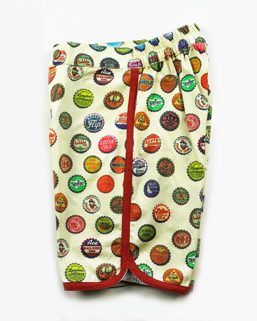 Image of Boys Retro Travel Shorts - Vintage Soda Pop > Cream