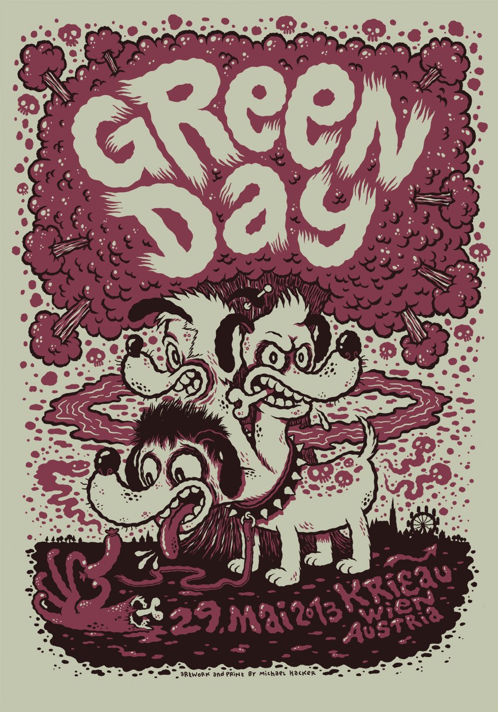 Green Day | Michael Hacker - gig posters, art prints & comics