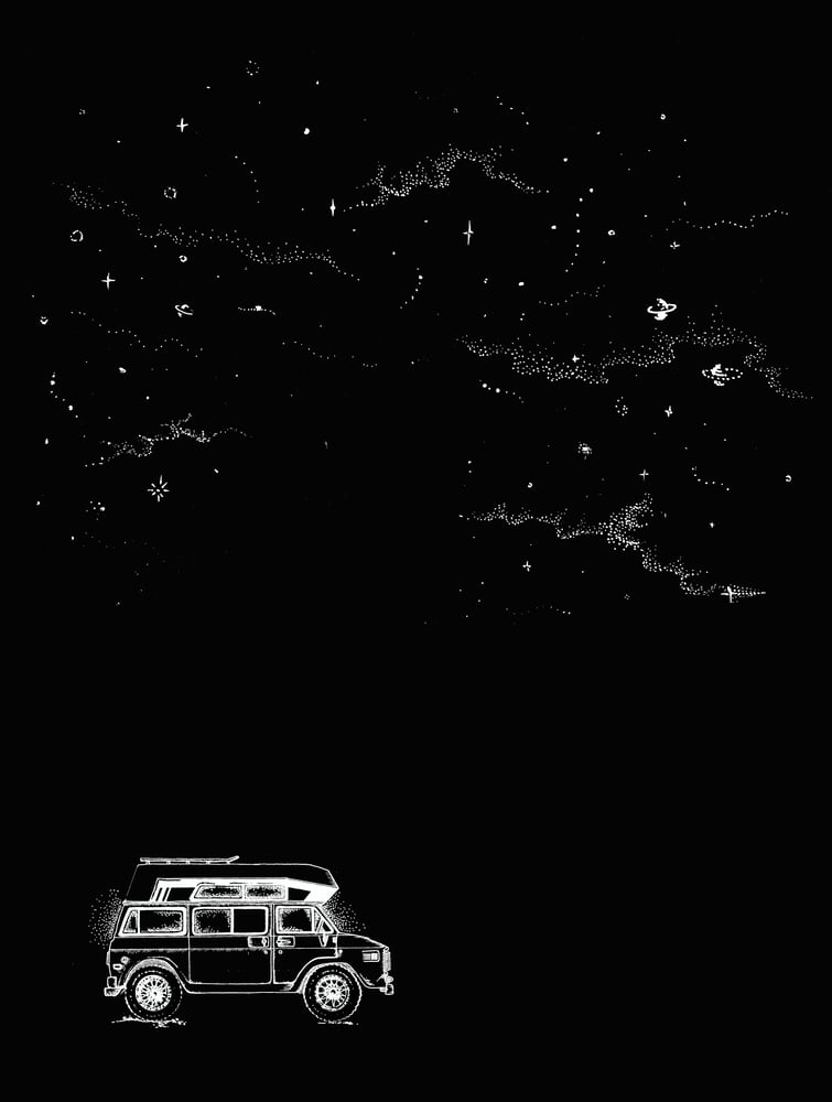Image of Starry Night Campers Delight Print