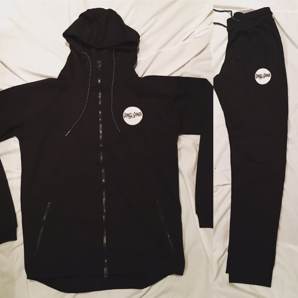 Image of Norty North Full Tracksuit - Black