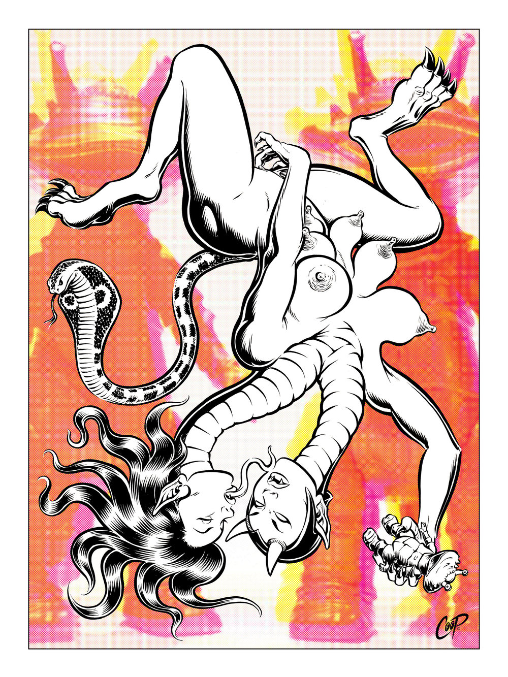 Image of CHIMERA silkscreen print