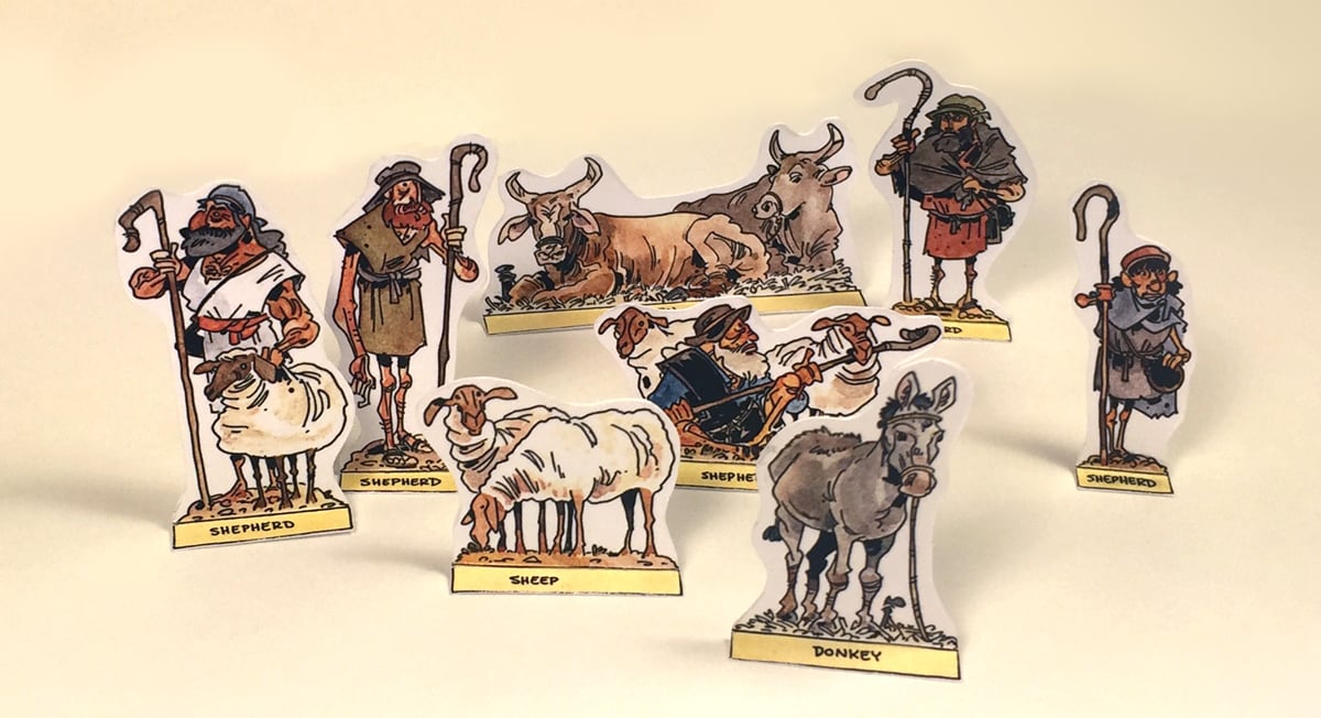 Schweizercraft Nativity Set & Companion Book