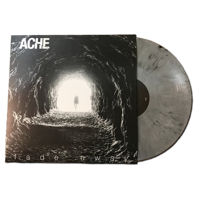 Image of ACHE  'Fade Away' Grey marble, colored vinyl 12" LP